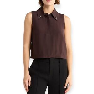 A.L.C. 'Blaine' Sleeveless Top in Chocolate Plum